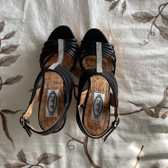 Rhinestone cork wedges - Picture 9 of 10